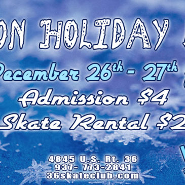 Skate on Holiday Break at 36 Skate Club | December 26-27, 12-3pm