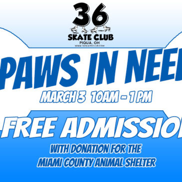 FREE ADMISSION with donation of an item for the Miami County Animal Shelter on March 3rd