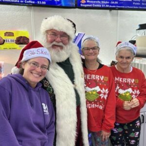 Santa visits 36 Skate Club!